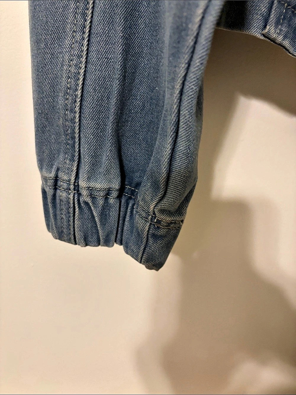 Wishlist Cropped Denim Jacket Blue Medium - Picture 8 of 8